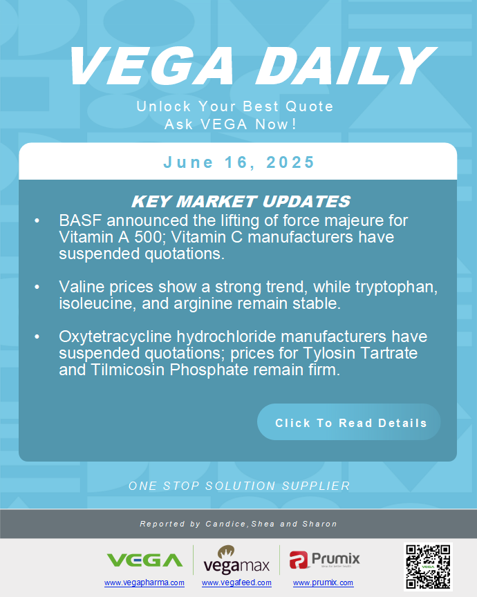 Vega Daily Dated on June 16th 2025 Vitamin Amino Acid APl Food Additives.png